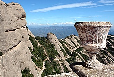 Wandern am Berg Montserrat