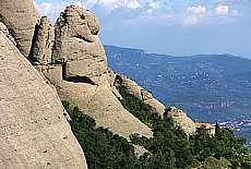 Felsformationen am Berg Montserrat