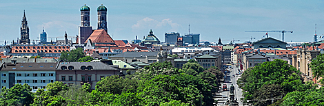 Skyline von München vom Maximilianeum