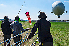 Zeppelin Start in Oberschleissheim