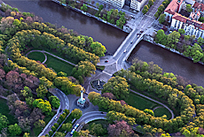 Goldener Friedensengel an der Prinzregentenstrasse