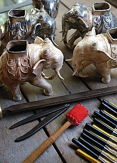 Silberschmiedekunst in Mandalay (November)