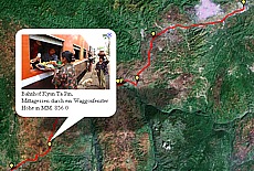 GPS-Track Eisenbahnfahrt zum Goktaik Viadukt (132 km)