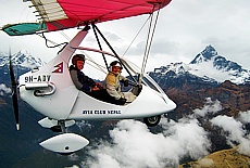 Ultralight Flug mit Avia Air Nepal (Mrz)