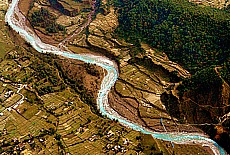 Flußlandschaft bei Pokhara