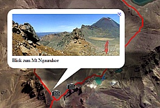 GPS-Track der Wanderung Tongariro Crossing (20 km)