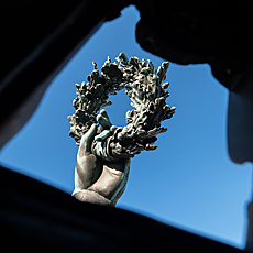 Blick aus dem Kopf der Bronzestatue Bavaria