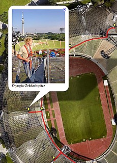 GPS-Track zur Olympiazeltdachtour