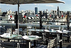Stilvolles Dachterrassenrestaurant im Centre Pompidou