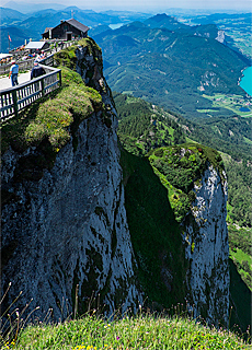 Schafbergspitze mit Almhtte, Himmelspforte