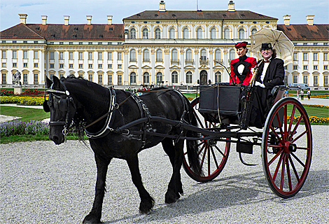 Historische Jagd und Kutschengala im Schlosspark Schleiheim