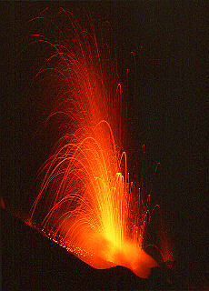 Aktiver Vulkan Stromboli (August)