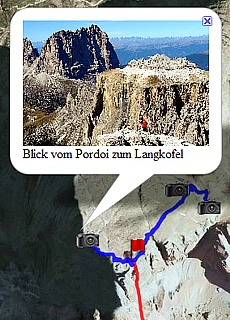 GPS-Track Pordoi (1,8 km)