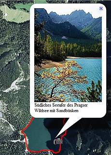 GPS-Track Pragser Wildsee (3,8 km)