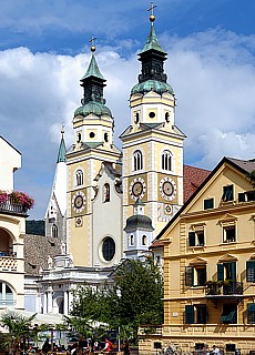 Barocke Domkirche in Brixen (Januar)