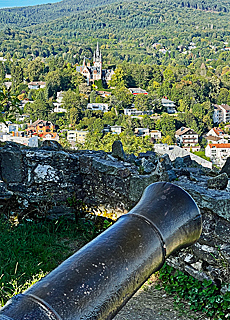 Kanone in der Burgruine Knigstein