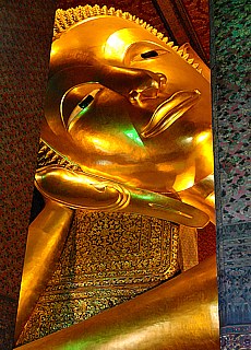 Reclining Buddha Wat Po in Bangkok (Dezember)