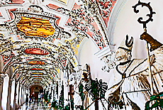 Prlatentrakt Wandelgang im Kloster Wessobrunn