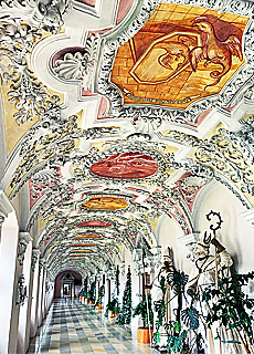 Wandelgang Prälatentrakt im Kloster Wessobrunn