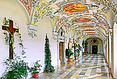 Wandelgang Prlatentrakt im Kloster Wessobrunn