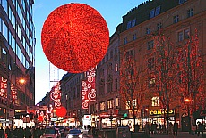 Weihnachtsstimmung in der Rothenturmstrasse in Wien